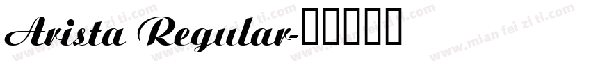 Arista Regular字体转换